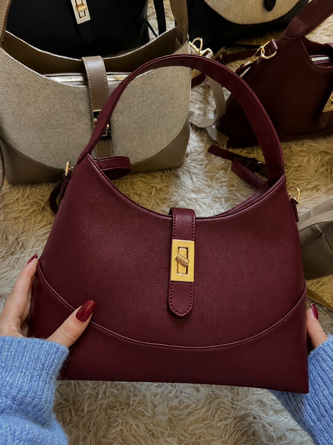 SAC BLANCA BURGUNDY